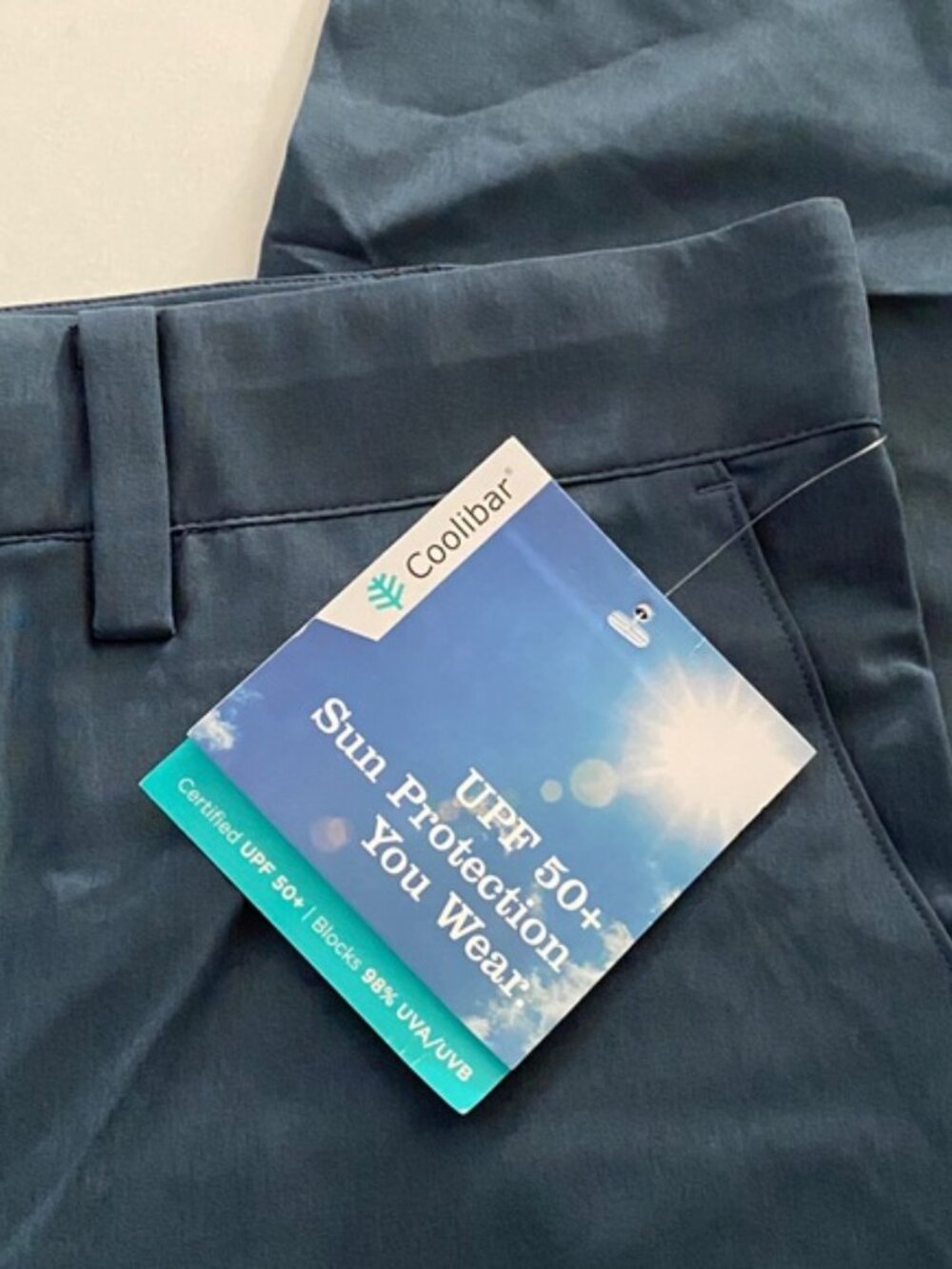 Coolibar Men’s Golf Travel Pants UPF 50+ Avalos Pants NWT Blue size 34 - Picture 13 of 15